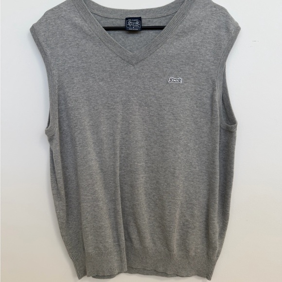 Le Tigre -The Classic Gray V-Neck Sweater Vest - Picture 4 of 12